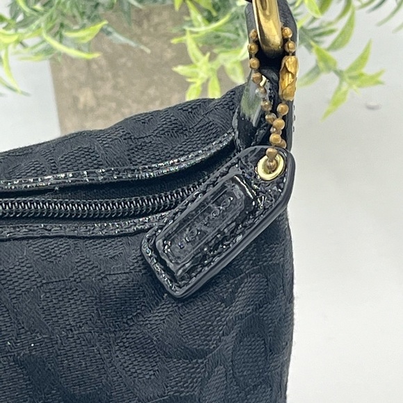 Authenticated Coach Black Jacquard signature Print Ergo Mini Small Purse 41066 - Picture 3 of 16